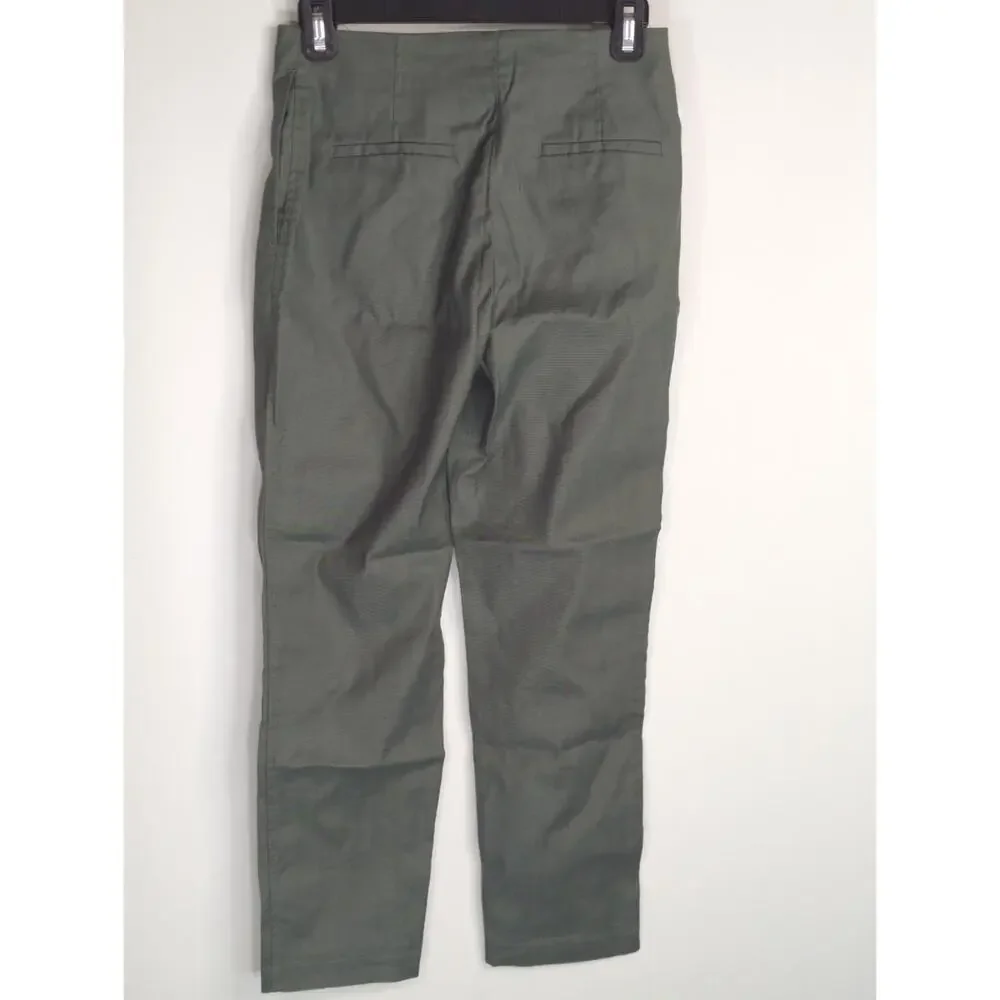 Aritzia Wilfred Cherice Sagesse Linen Blend Tapered Leg Pants Women's‎ 2 NWT